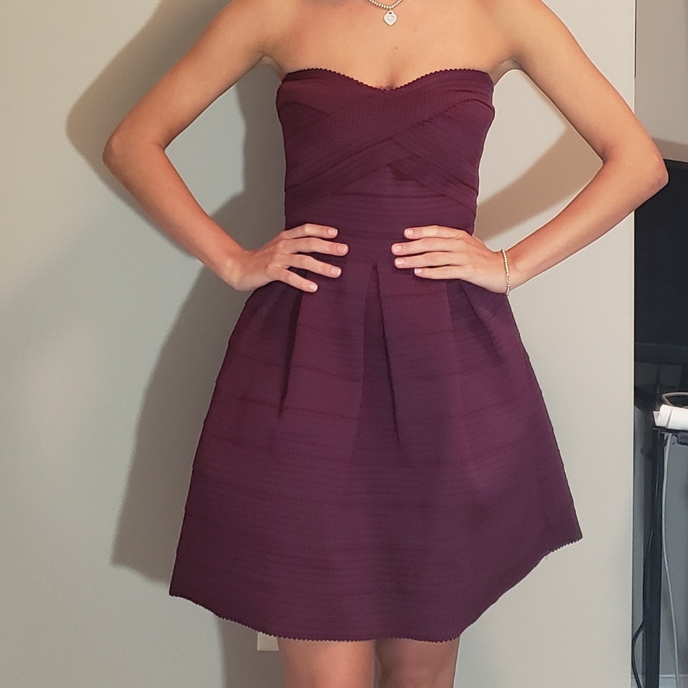 Express maroon burgundy dress